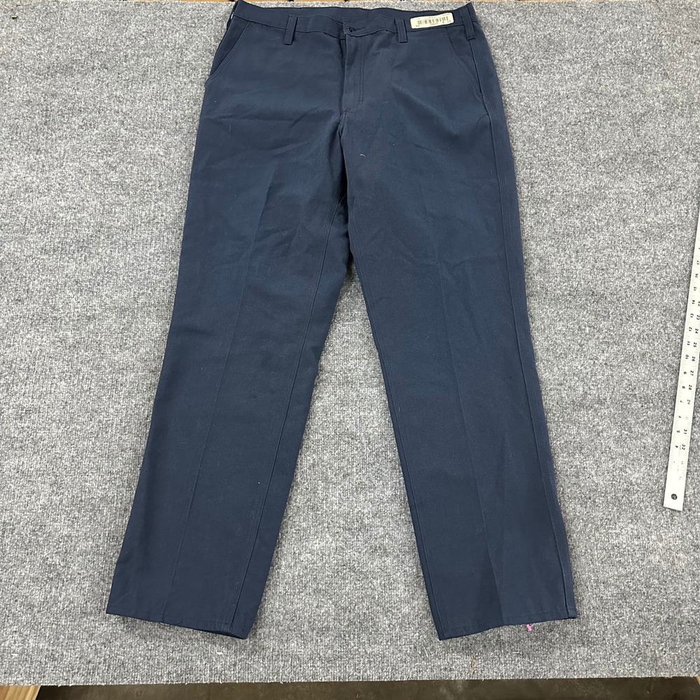 Cintas Pants Mens Size 38 Navy Blue Nomex Kevlar Flame Resistant Workwear